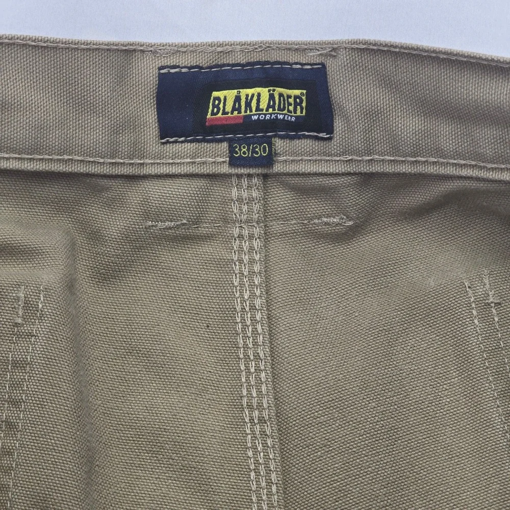 Blaklader Workwear Khaki Cargo Pants Men Sz 38/30 Carpenter Utility‎ Tool Pocket